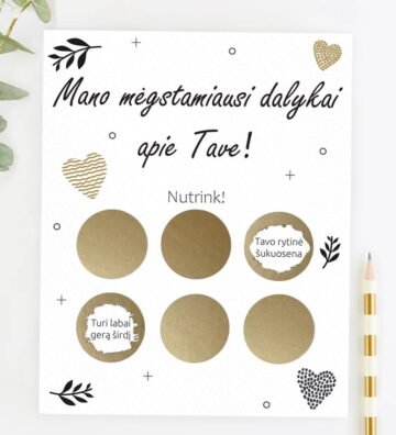 Mano mėgstamiausi dalykai apie Tave!