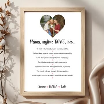 Mama, mylime TAVE, nes...